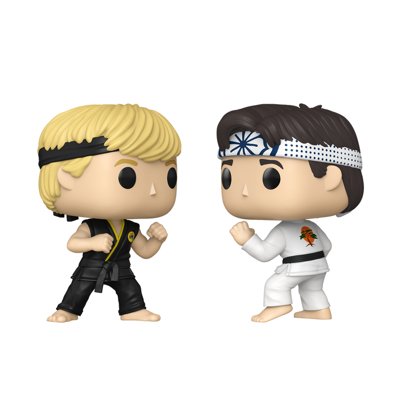 Funko Pop Vinyl Figure The Karate Kid Johnny Lawrence and Daniel LaRusso 2 Pack 35th Anniversary Edition