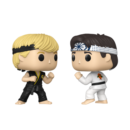 Funko Pop Vinyl Figure The Karate Kid Johnny Lawrence and Daniel LaRusso 2 Pack 35th Anniversary Edition