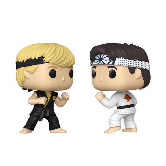 Funko Pop Vinyl Figure The Karate Kid Johnny Lawrence and Daniel LaRusso 2 Pack 35th Anniversary Edition