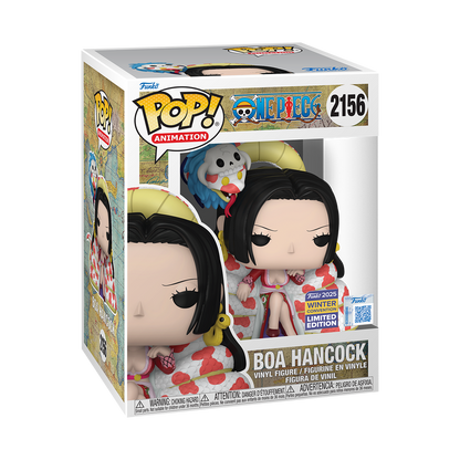 Funko Pop One Piece Boa Hancock on Throne Vinyl Figure Collectible Number 2156 Japanese Anime Series Character