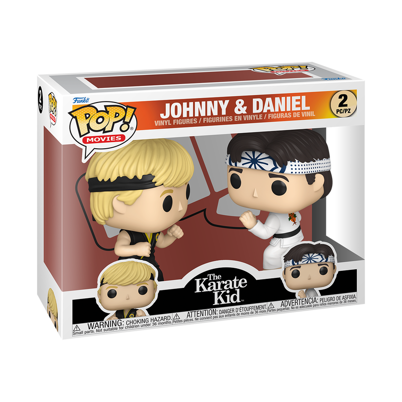 Funko Pop Vinyl Figure The Karate Kid Johnny Lawrence and Daniel LaRusso 2 Pack 35th Anniversary Edition