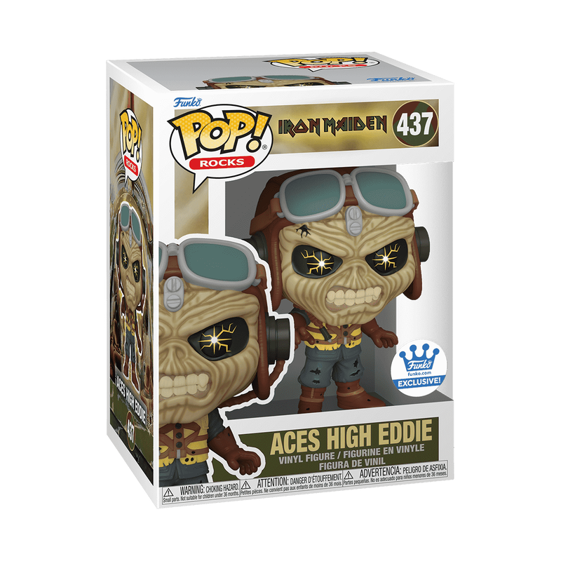 Funko Pop Rocks Iron Maiden Aces High Eddie 437 Funko Shop Exclusive