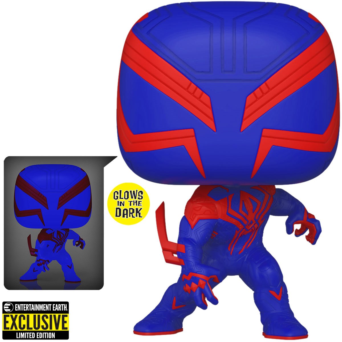 Spider-Man Across the Spiderverse Spider-Man 2099 Glow-in-the-Dark #1267 Entertainment Earth Exclusive