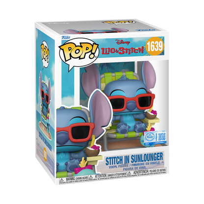 Lilo & Stitch Stitch in Sunlounger Premium Funko Pop! Vinyl Figure #1639