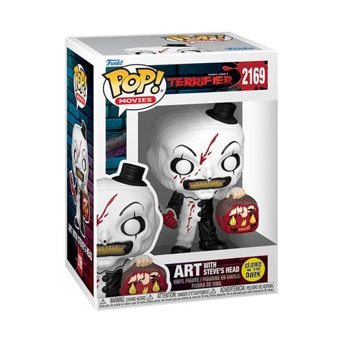 Terrifier Art with Steves Head Glow-in-the-Dark Funko Pop! Vinyl Figure #2169