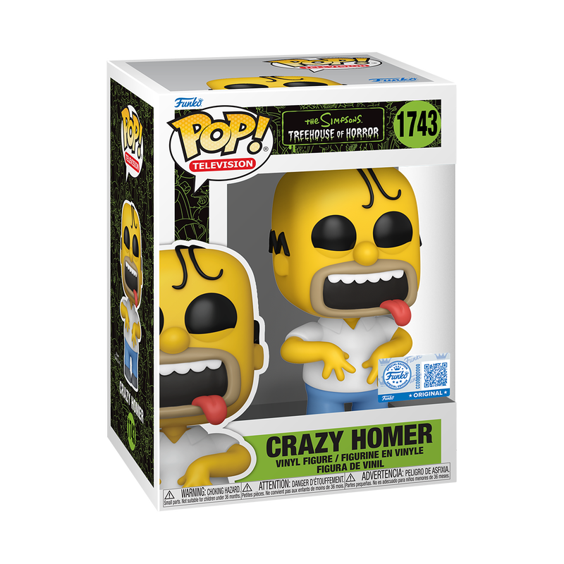 Funko Pop! The Simpsons Crazy Homer Vinyl Figure - Specialty Series #1743
