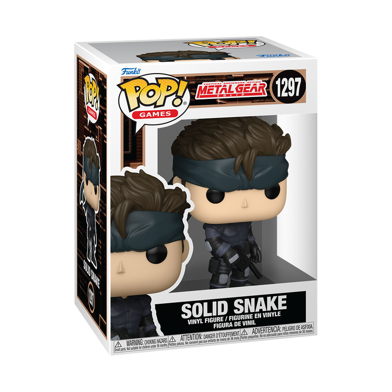 Funko Pop Games Metal Gear Solid Solid Snake Vinyl Figure 1297