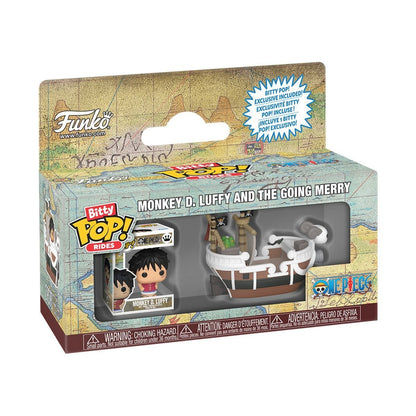 Funko One Piece Monkey D. Luffy with Going Merry Bitty Pop Ride Miniature Vinyl Figure Set