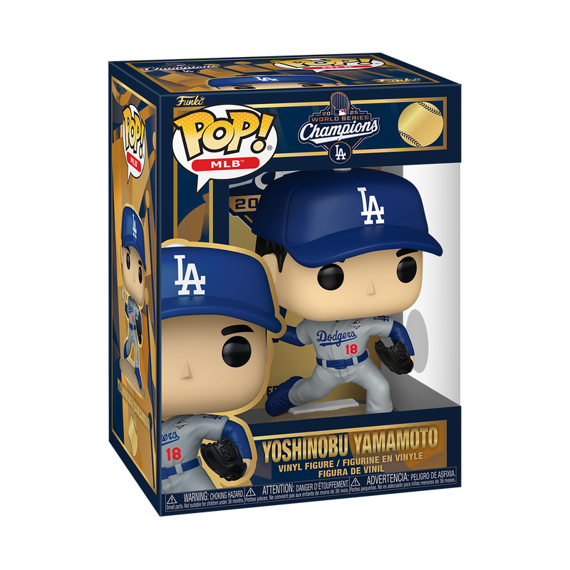 Funko Pop Vinyl Figure MLB Los Angeles Dodgers Yoshinobu Yamamoto 2025 World Series MVP