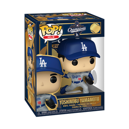 Funko Pop Vinyl Figure MLB Los Angeles Dodgers Yoshinobu Yamamoto 2025 World Series MVP