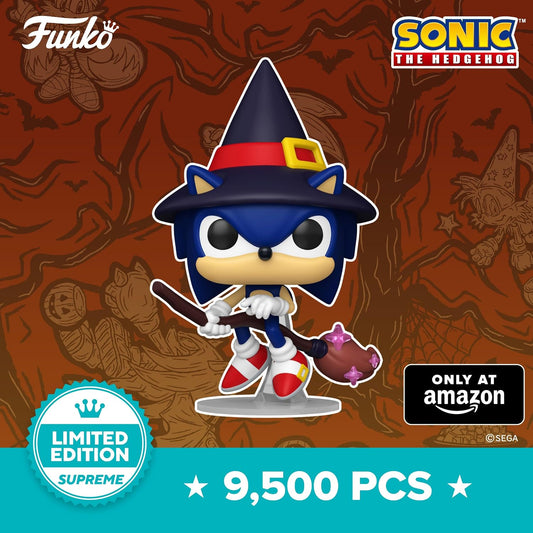 Funko Pop Games Sonic the Hedgehog Sonic on Broom Vinyl Figure 1251 9500