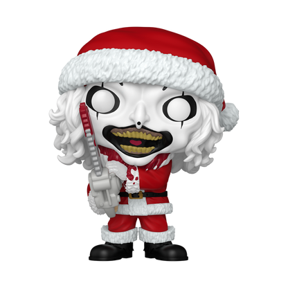 Funko Pop Terrifier 3 Art the Clown In Santa Outfit with Chainsaw (Bloody) #1990