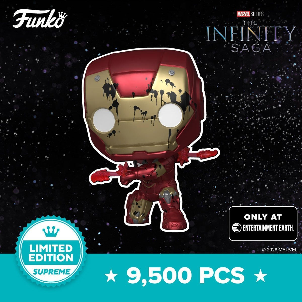 Funko Pop Iron Man Mark 6 The Infinity Saga 1571 Entertainment Earth 9500