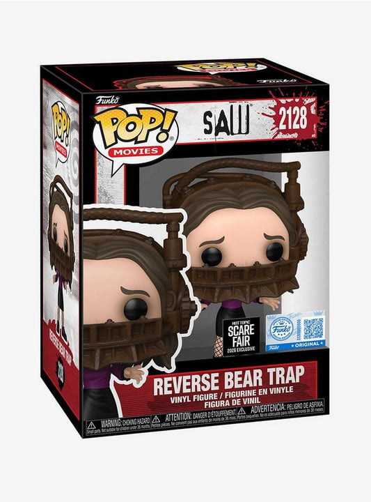 Funko Pop Movies Saw Reverse Bear Trap Vinyl Figure Hot Topic Scare Fair