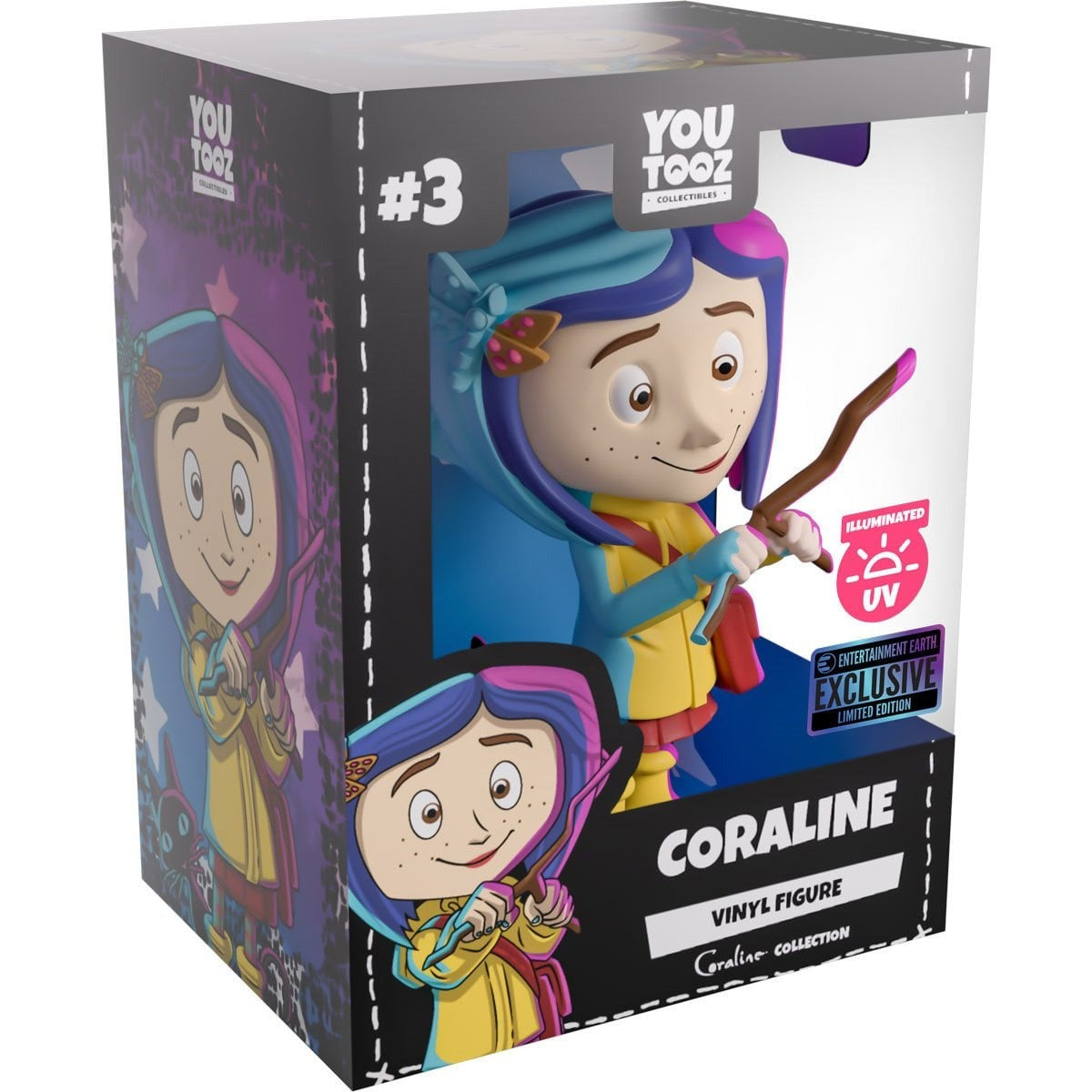 Youtooz Coraline and the Cat Illuminated Variant Entertainment Earth Exclusive